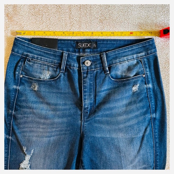 Farrah High Rise Flare Bell Bottom Jeans Size 27 NEW Y2K Inspired - Picture 12 of 12